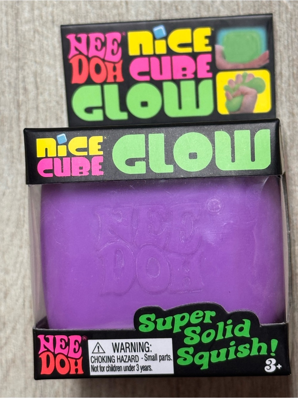 Purple NeeDoh Nice Cube Glow